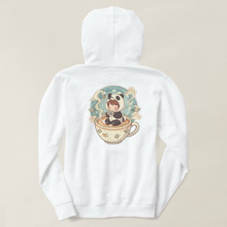 Sudadera Warm Panda Coffee Cup Graphic Hoodie