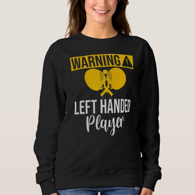 Sudadera Warning left handed Player Table Tennis   (Anverso)