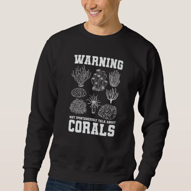 Sudadera Warning May Spontaneously Talk About Corals Coral  (Anverso)