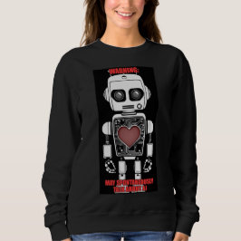 Sudadera Warning: May Talk About AI Black Sweatshirt