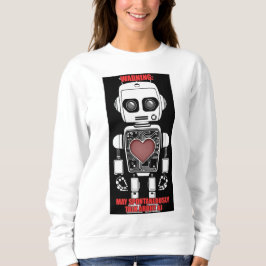 Sudadera Warning: May Talk About AI White Sweatshirt