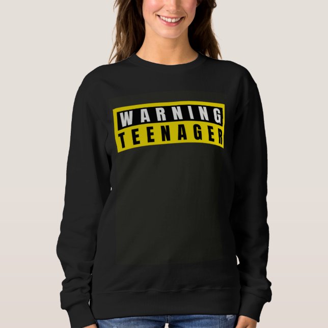 Sudadera warning teenager (Anverso)