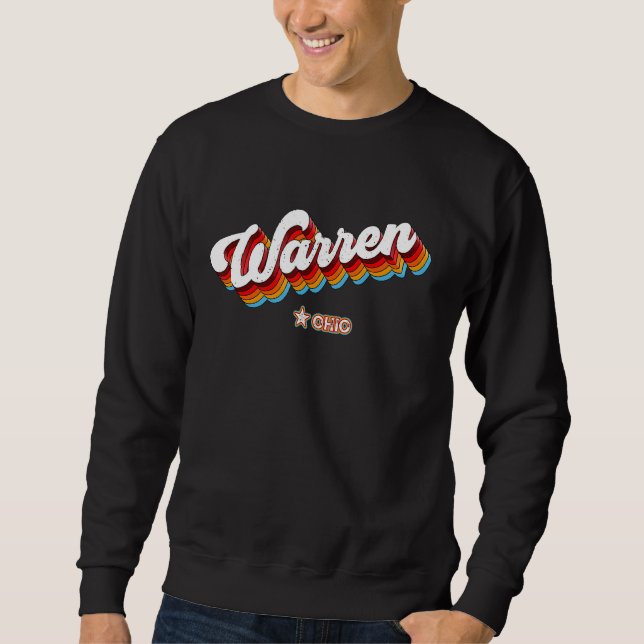 Sudadera Warren Ohio Retro 80 Oh (Anverso)