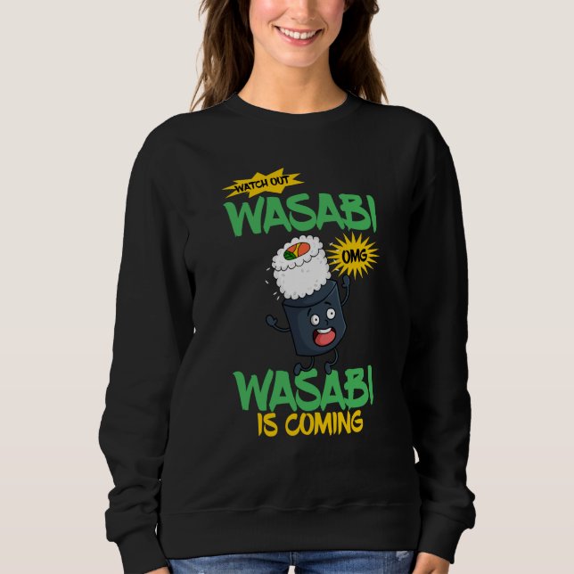 Sudadera Wasabi Japanese Horseradish Spicy Paste Condiments (Anverso)