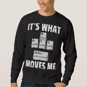 Sudadera WASD Gaming Gamer Video Game E Sport Player