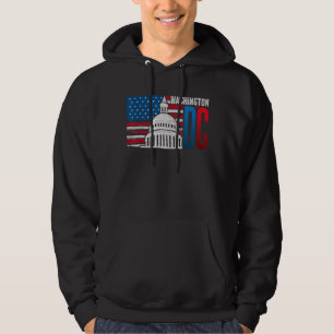 Sudadera Washington Dc Capitol Hill Bandera Estadounidense 