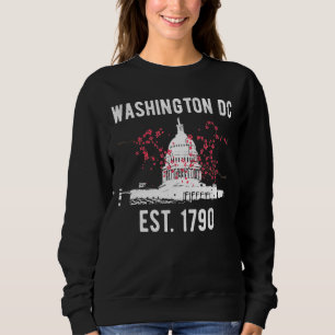 Sudadera Washington Dc Cherry Blossom Capitol Hill Usa Souv