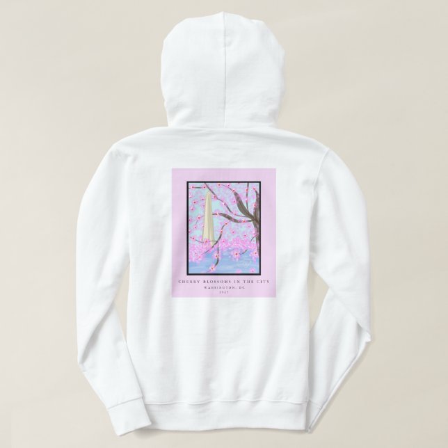Sudadera Washington, DC Cherry Blossom Hoodie (Reverso del diseño)