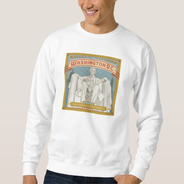 Sudadera Washington DC | Monumento conmemorativo a Lincoln (Anverso)