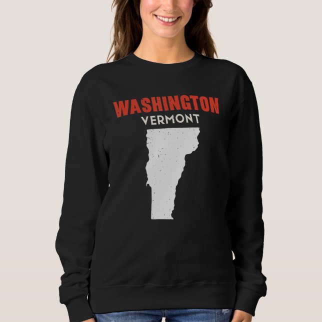Sudadera Washington Vermont USA State America Travel Vermon (Anverso)
