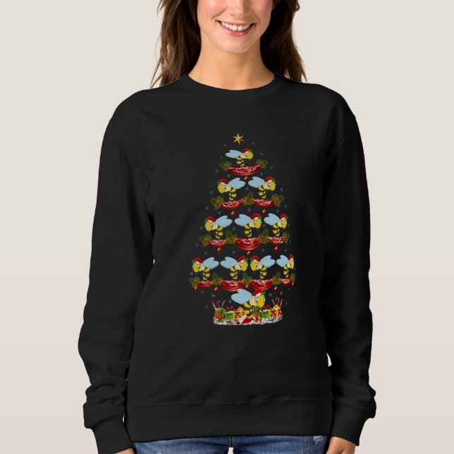 Sudadera Wasp  Xmas Holiday Santa Wasp Christmas Tree (Anverso)