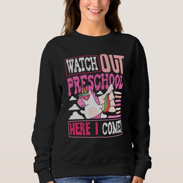 Sudadera Watch Out Preschool Back To School First Day Teach (Anverso)