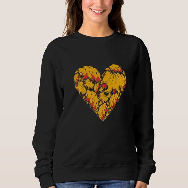 Sudadera Water Bear Microbiology Heart Tardigrade Premium (Anverso)