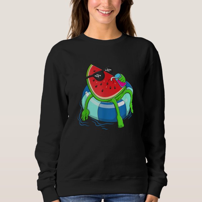 Sudadera Water Floating Cute Watermelon   Women Water Fruit (Anverso)