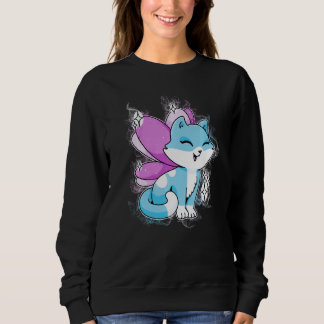 Sudadera Water Splash Cute Fairy Cat