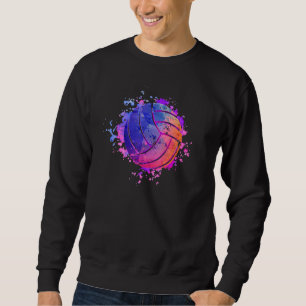 Sudadera Watercolor Beach Volleyball Team Sports Fan Playas