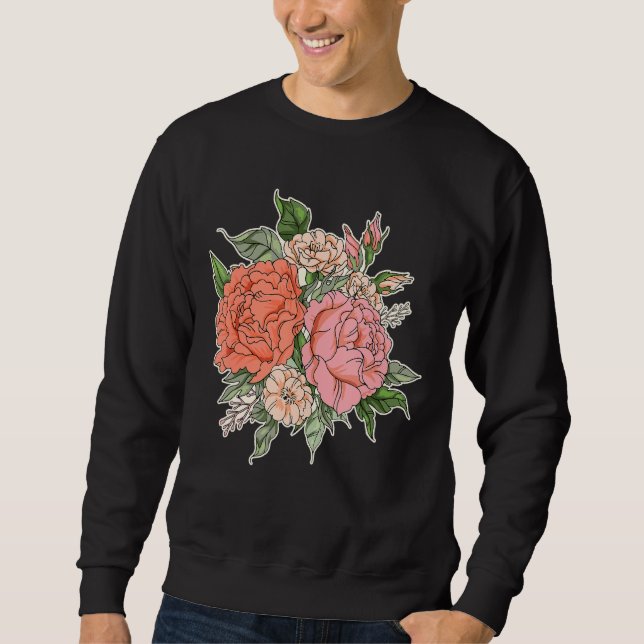 Sudadera Watercolor Flower Garden (Anverso)