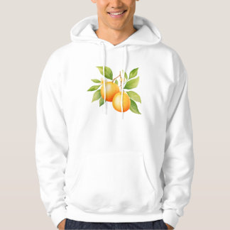 Sudadera Watercolor Orange With Flower
