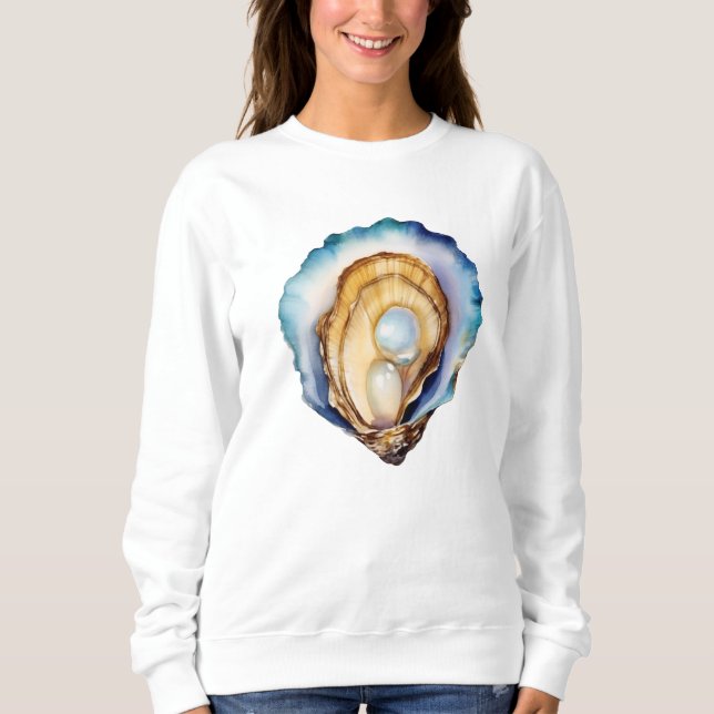 Sudadera Watercolor Oyster Shell (Anverso)