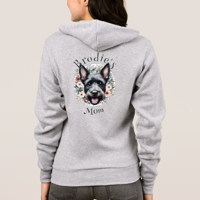 Sudadera Watercolor Scottie y floral Wreath (Reverso)