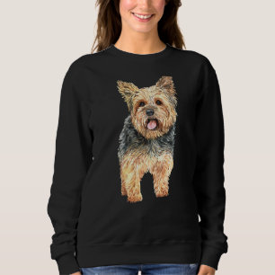 Sudadera Watercolor Yorkie Yorkshire Terrier Dueños