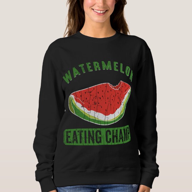 Sudadera Watermelon Eating Champ Funny Summer Fruit Lover G (Anverso)