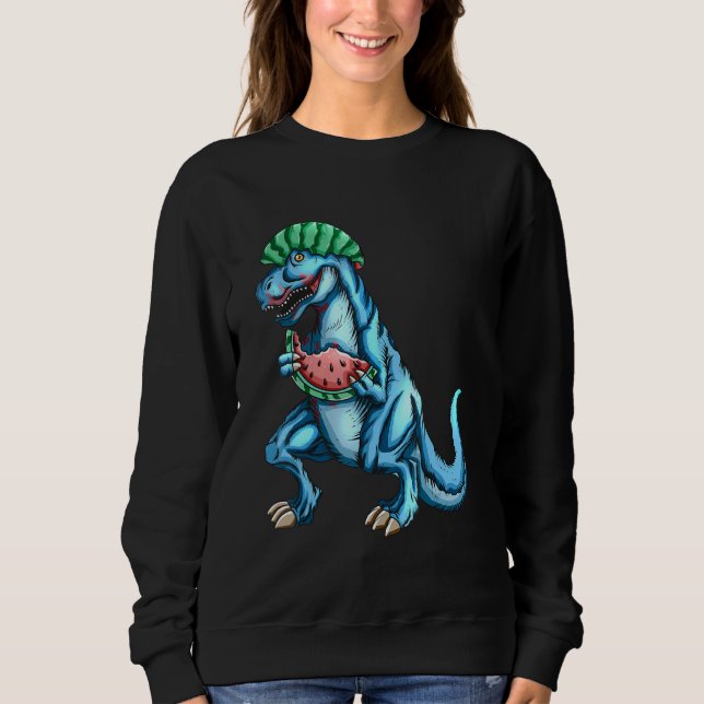Sudadera Watermelon  rex Dinosaur Dino Fan Melon (Anverso)