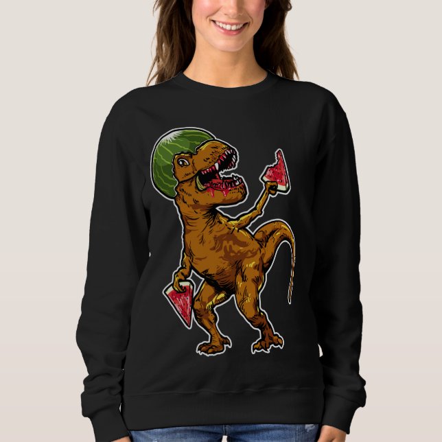 Sudadera Watermelon T - Rex Dinosaur Watermelover (Anverso)