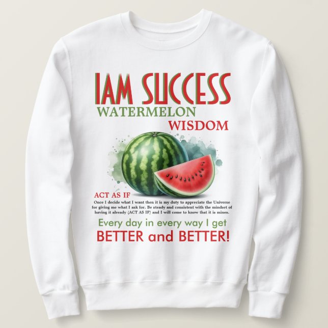 SUDADERA WATERMELON WISDOM (Anverso del diseño)