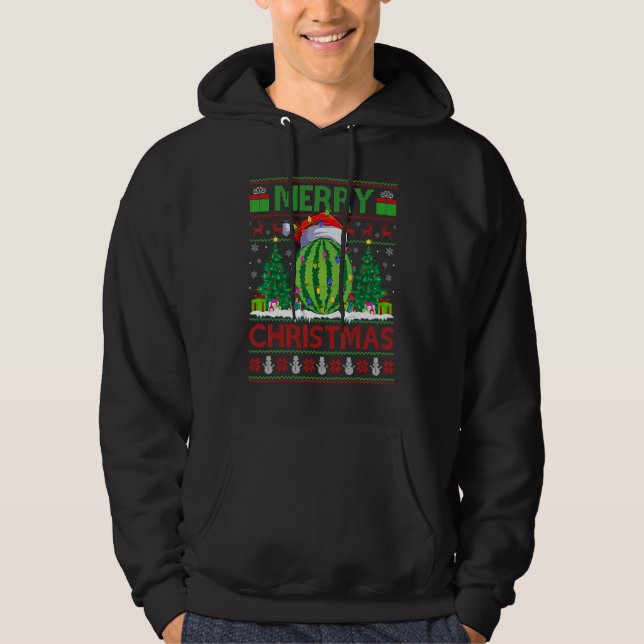 Sudadera Watermelon   Xmas Tree Ugly Santa Watermelon Chris (Anverso)