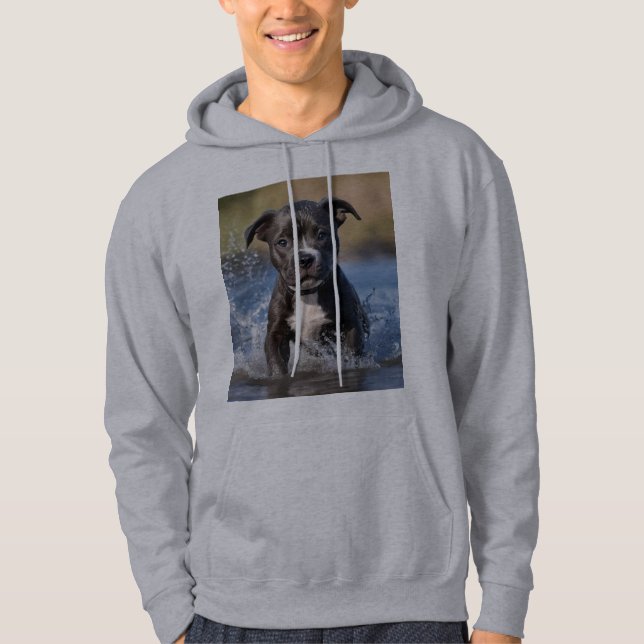 Sudadera "Wave Chaser: Una golondrina mullida jugando en el (Anverso)