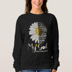 Sudadera Way Maker Miracle Trabaja Mi Dios Que Es Lo Que Er