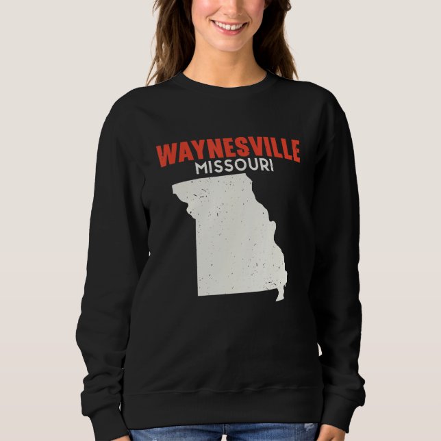 Sudadera Waynesville Missouri USA State America Travel Miss (Anverso)