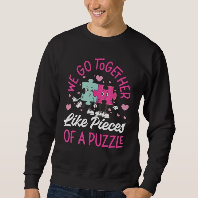 Sudadera We Go Together Like Pieces Of A Puzzle 1 (Anverso)