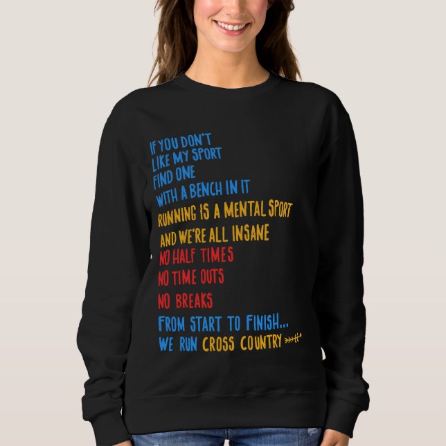 Sudadera We Run Cross Country Running Shirt CC Runner Gift  (Anverso)