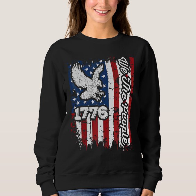 Sudadera We The People 1776 Usa Bandera Estadounidense Patr (Anverso)