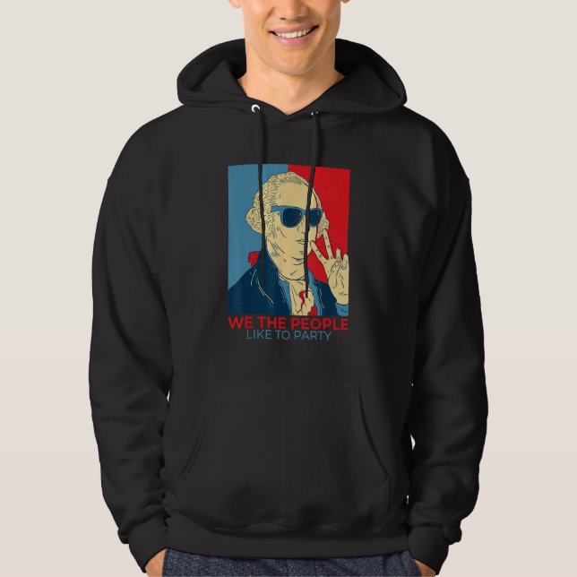 Sudadera We The People Like To Party  George Washington (Anverso)