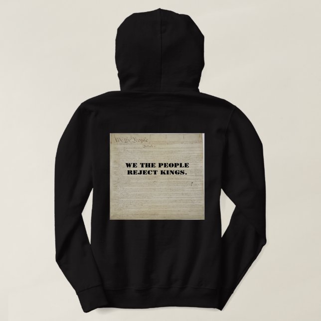 Sudadera We the People No Kings (Reverso del diseño)