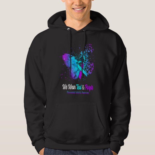 Sudadera We Wear Teal And Purple Rheumatoid Arthritis Aware (Anverso)