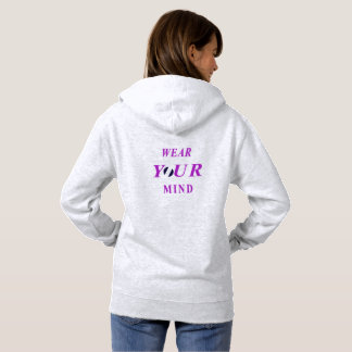 Sudadera Wear Your Mind Typography Women's Hoodie | Minimal