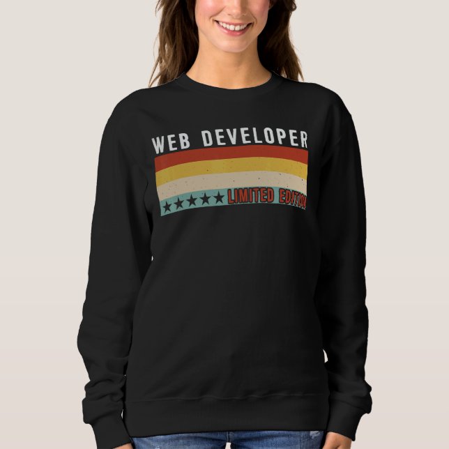 Sudadera Web Developer Job Title Profession Worker Apprecia (Anverso)