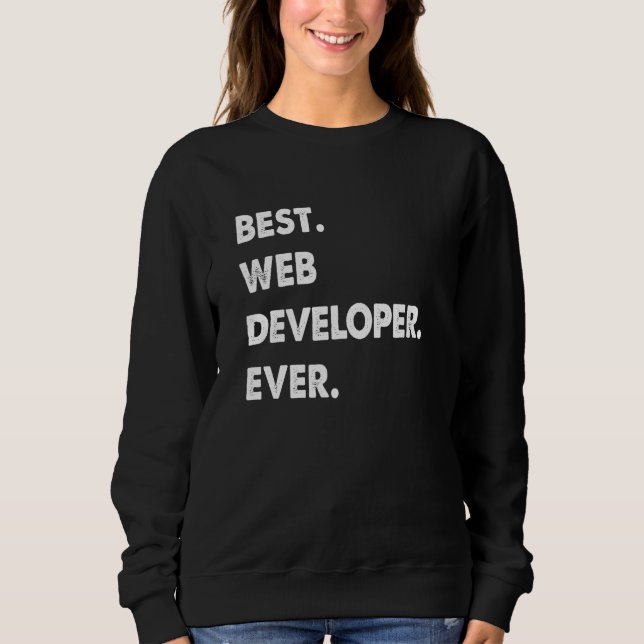 Sudadera Web Developer Profession Best Web Developer Ever (Anverso)