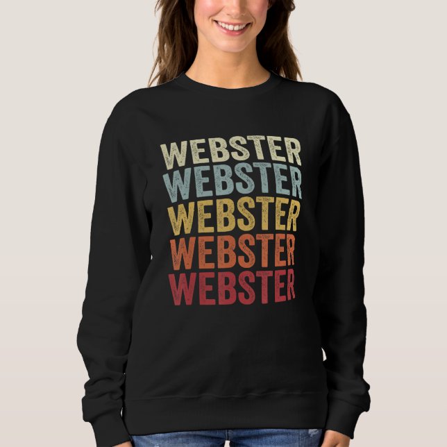 Sudadera Webster de Massachusetts MAMÁES de webster retro v (Anverso)
