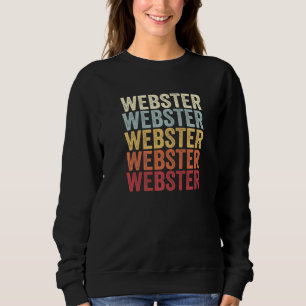 Sudadera Webster Nueva York Webster NY Texto Retro Antiguo