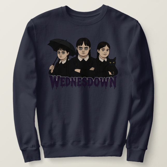 Sudadera Wednesdown Wednesday Down Syndrome (Anverso del diseño)