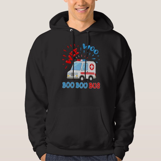 Sudadera Wee Woo Boo Bus Ambulancia Ems Emt Paramedic (Anverso)