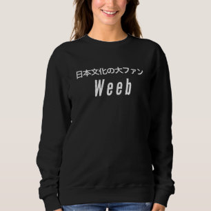 Sudadera WEEB Japonés Escribiendo Funny Weeaboo Otaku Tee