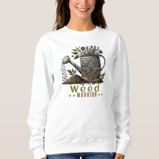 Sudadera Weed Warrior Gardening (Anverso)
