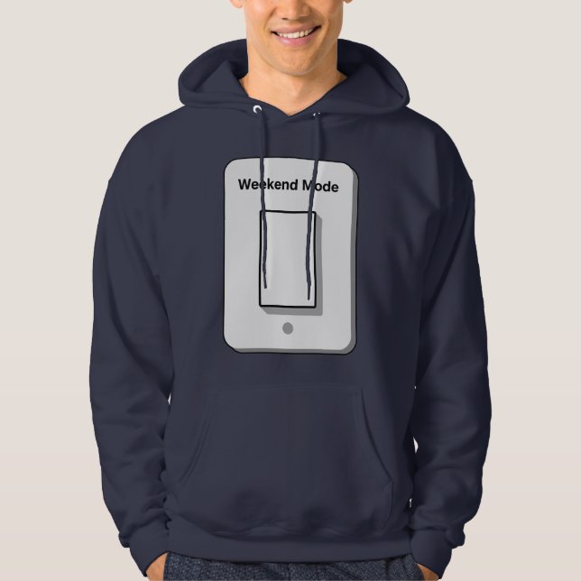 Sudadera Weekend Mode Toggle Minimal UI Design  (Anverso)