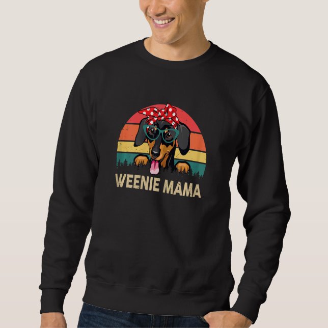 Sudadera Weenie Mama Cute Dachshund Mom (Anverso)